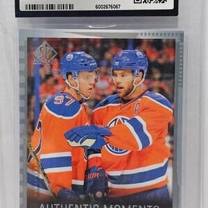 2015-16 SP Authentic #160 Connor McDavid & Taylor Hall Authentic Moments Hockey